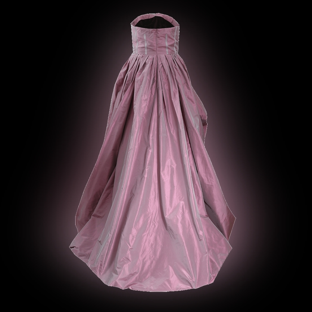 □$7,499 NEW OSCAR DE LA RENTA SILK STRAPLESS RUNWAY GOWN US 8 - Picture 12 of 16